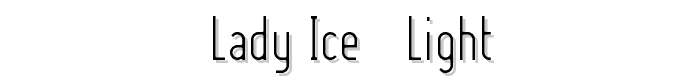 Lady Ice - Light font